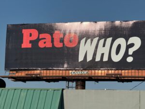 Read more about the article IndyCar driver Pato O’Ward puts up billboard, sells merch featuring ‘Pato who?’ line