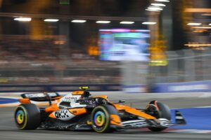 Read more about the article Lando Norris cruises to victory at Singapore Grand Prix to cut Max Verstappen’s F1 lead