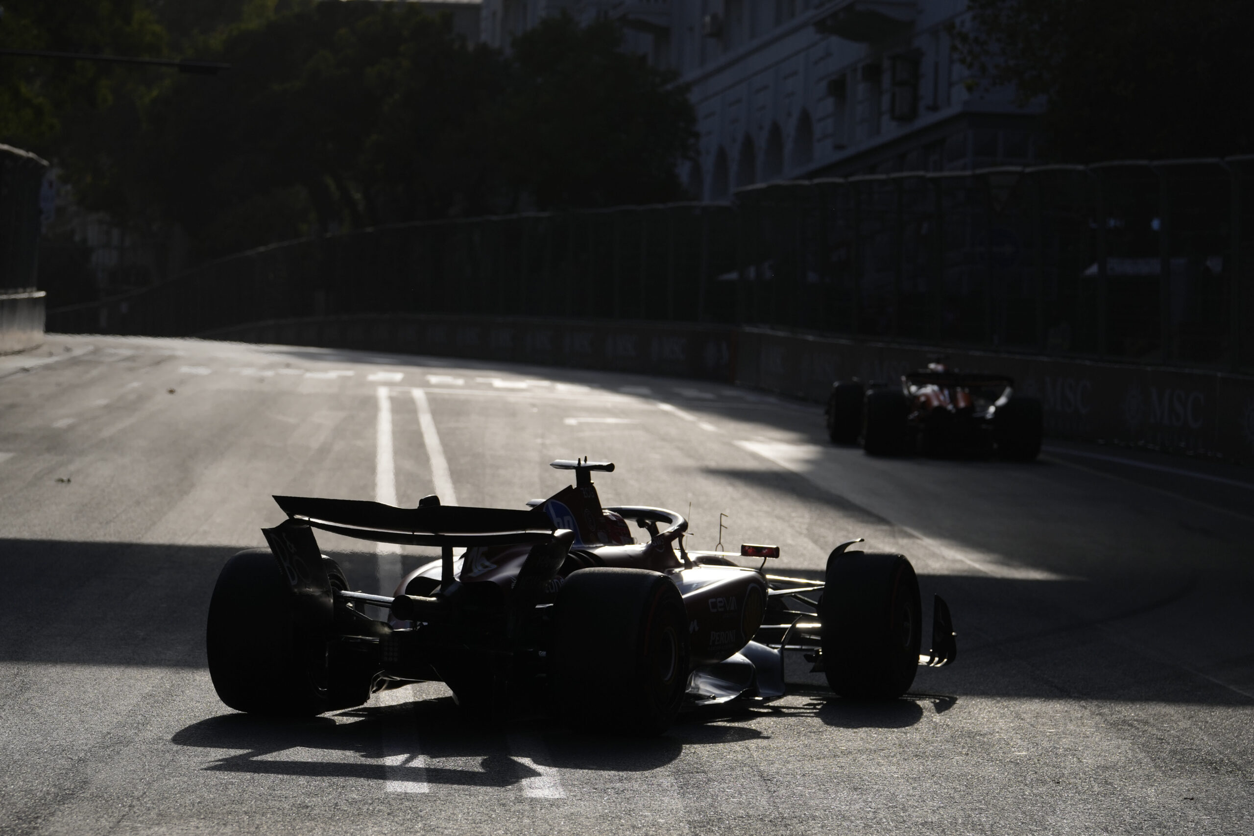 You are currently viewing Leclerc qualifies on pole for the Azerbaijan Grand Prix. Title challenger Norris 17th