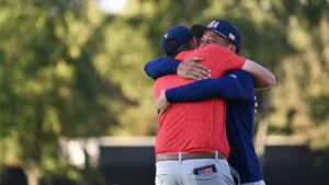 Read more about the article A familiar script: Americans dominate to win 10th straight Presidents Cup