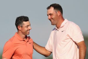 Read more about the article Rory McIlroy and Scottie Scheffler to face Bryson DeChambeau and Brooks Koepka in PGA v LIV grudge match