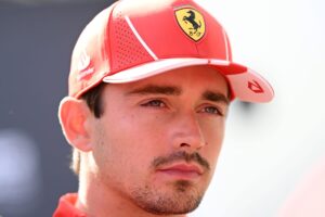 Read more about the article Charles Leclerc hits out at Ferrari team after crash in Azerbaijan GP practice