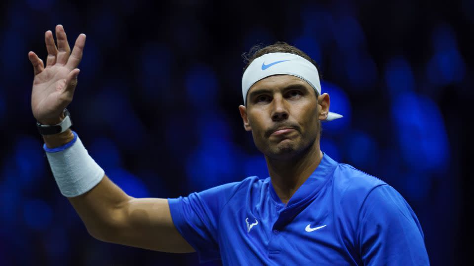 Read more about the article A disappointed Rafael Nadal withdraws from Laver Cup over fitness worries