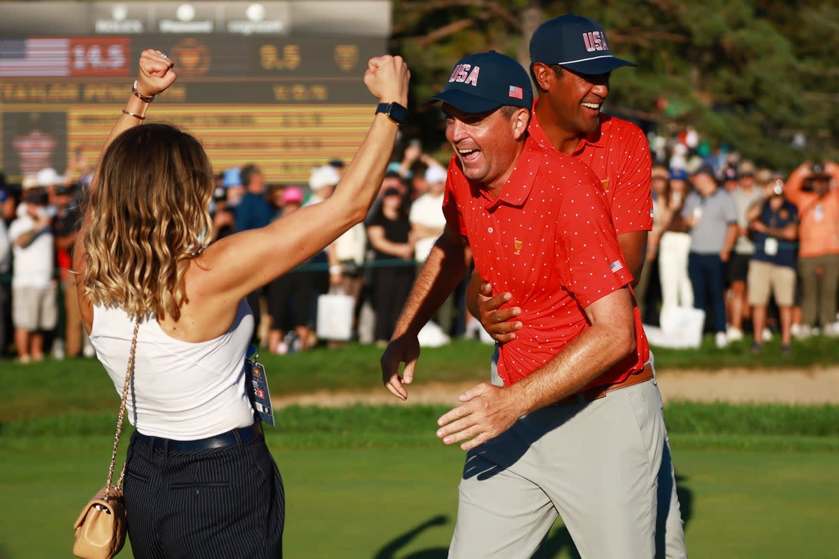 You are currently viewing Ryder Cup captain Keegan Bradley helps USA lay down marker in ‘fairytale’ style at Presidents Cup