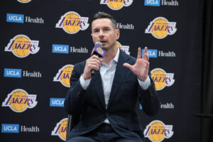 Read more about the article Lakers coach JJ Redick reveals team’s starting lineup before training camp