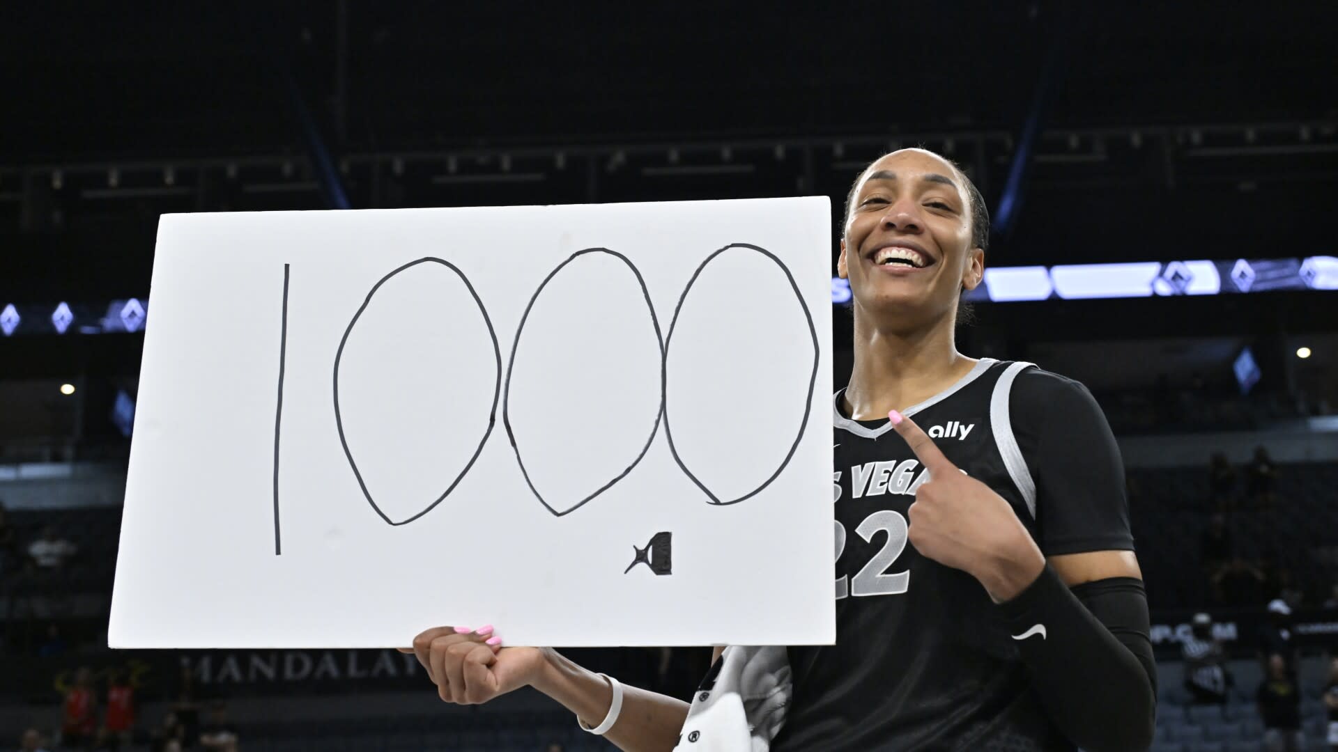 Read more about the article Watch Ace’s A’Ja Wilson become first player in WNBA history to reach 1000 points in a season