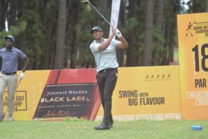 Read more about the article Dayne Moore stretches lead to 5-shots on second day | 2024 Johnnie Walker Uganda Professional Golf Open