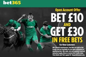 Read more about the article Manchester United v Tottenham offer: Bet £10 and get £30 in free bets with bet365