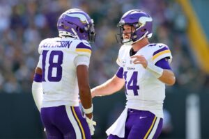 Read more about the article MVP contender Sam Darnold is outplaying Patrick Mahomes and Lamar Jackson – despite measly Vikings contract being fraction of NFL’s best