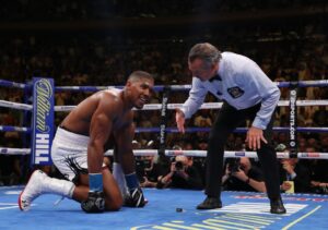 Read more about the article I saw Anthony Joshua get ‘dropped’ in sparring by 6ft 9ins giant he beat at the Olympics