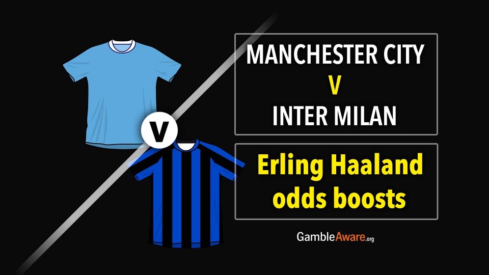 Read more about the article Manchester City v Inter Milan odds boosts: Get 16/1 on Haaland to score yet another hat trick