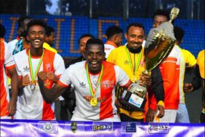 Read more about the article Martin Kizza on target as Fasil Kenema Football Club lifts 2024 Addis Ababa city cup