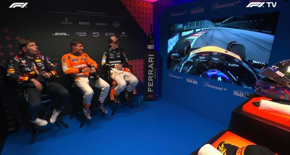 You are currently viewing Lando Norris makes X-rated comment as Max Verstappen shocked by unseen Singapore Grand Prix moment