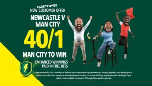 Read more about the article Newcastle v Manchester City: Get 40/1 odds on Manchester City to win with Paddy Power