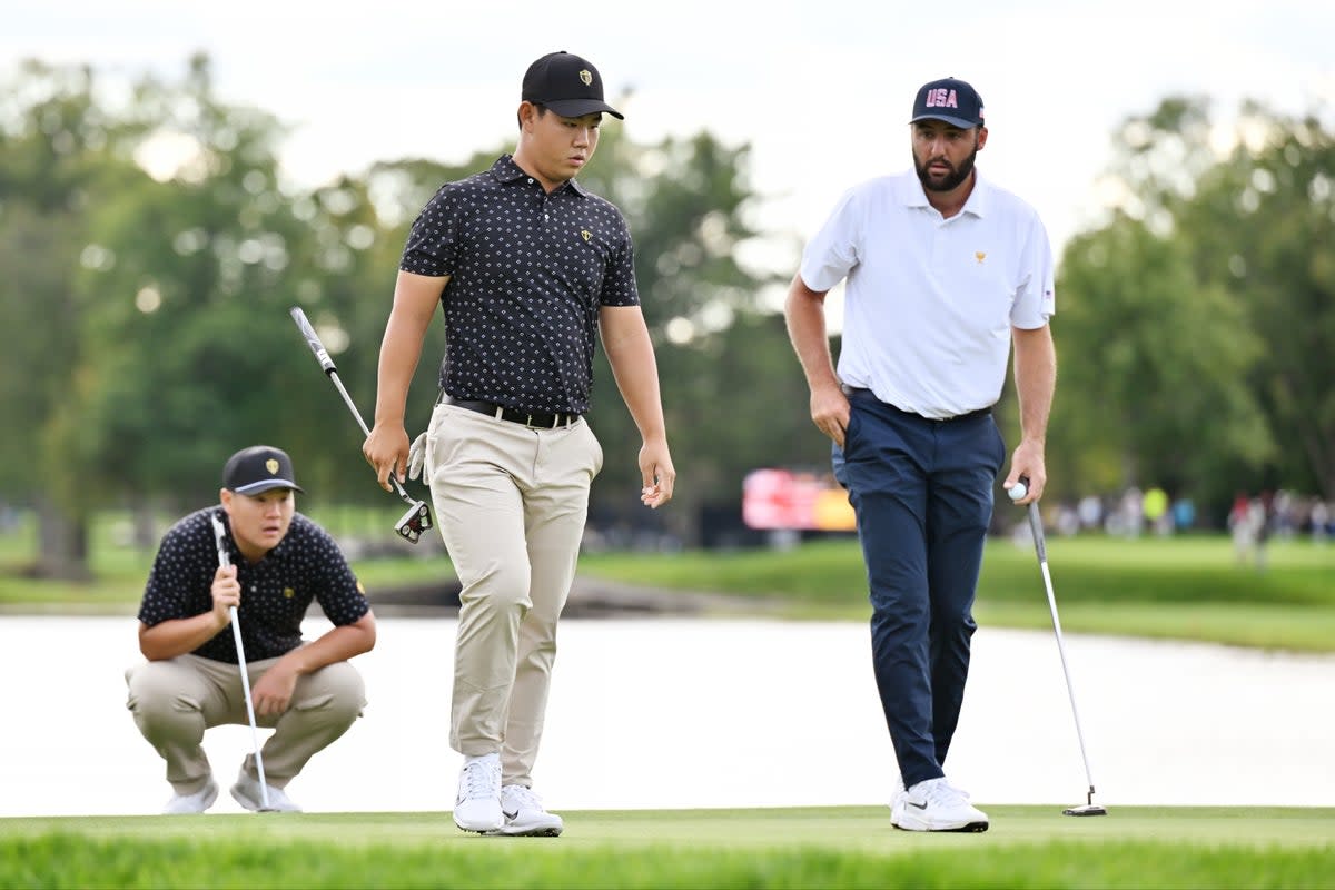 Read more about the article Tom Kim accused of ‘disrespectful’ behaviour after Scottie Scheffler spat during Presidents Cup