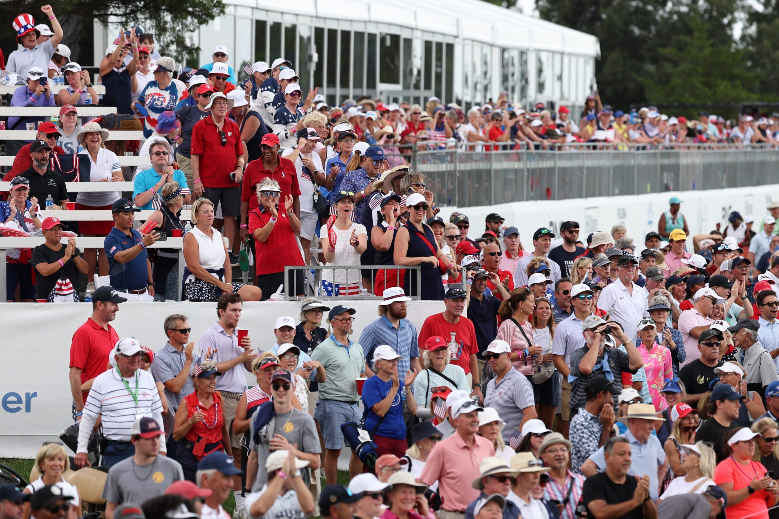 You are currently viewing Photos: Fans at the 2024 Solheim Cup at Robert Trent Jones Golf Club