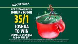 Read more about the article Anthony Joshua vs Daniel Dubois: Get 35/1 on Joshua to win with Paddy Power