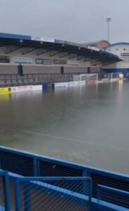 Read more about the article Seventh-tier side AFC Telford appeal for help from fans as weather puts pitch underwater