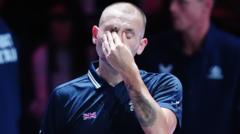 Read more about the article GB’s Davis Cup Finals hopes over after Evans loss