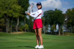 Read more about the article In her second appearance, Rose Zhang had a historic weekend at the 2024 Solheim Cup