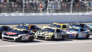 Read more about the article Chastain passes Truex on late restart to win NASCAR Cup Series race at Kansas Speedway