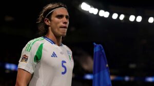 Read more about the article Riccardo Calafiori sent back to Arsenal after freak injury with Italy