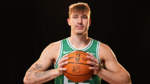 Read more about the article Celtics rookie Baylor Scheierman knows his path to playing time