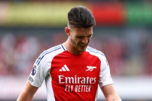 Read more about the article Why is Declan Rice not playing against Tottenham? Arsenal star absent after being left ‘shocked’ by controversy