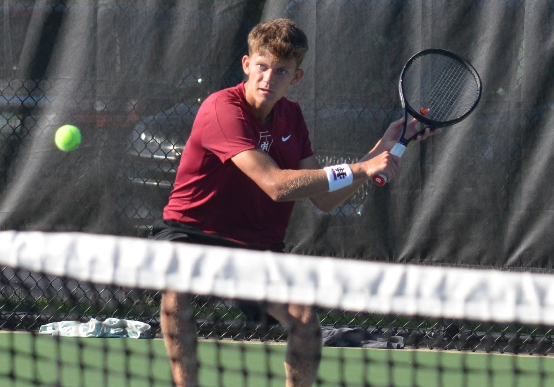 Read more about the article Holland Christian boys tennis sweeps Holland, aiming for state title with ‘complete team’