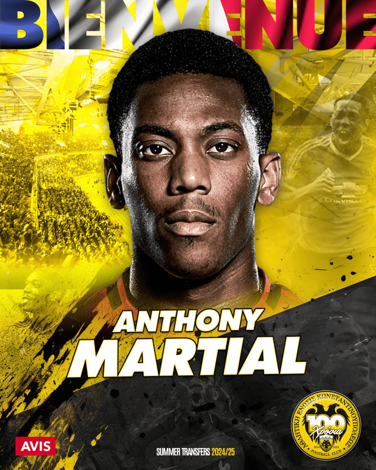 You are currently viewing Anthony Martial makes shock move to Greek side on free transfer to be among best paid players in history