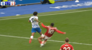 Read more about the article Morgan Gibbs-White screams in Anthony Taylor’s face as THREE red cards shown in mad moment during Brighton vs Nottingham Forest