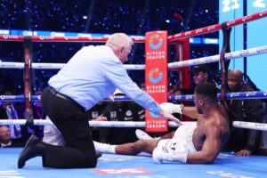 Read more about the article ‘It could have been me’ – Tyson Fury responds to Anthony Joshua’s brutal KO defeat against Daniel Dubois and gives retirement verdict