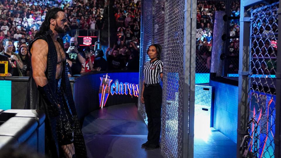 Read more about the article WWE release new overhead footage of CM Punk’s epic clash with Drew McIntyre inside Hell in a Cell