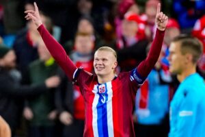 Read more about the article Erling Haaland equals 90-year record during Norway clash