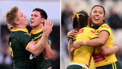 Read more about the article Australia beat NZ in double-header to seal final spots