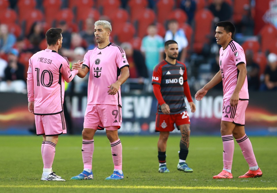 You are currently viewing Luis Suarez’s incredible first-time volley assist puts Lionel Messi and Inter Miami on brink of MLS record