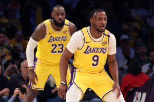 Read more about the article History or hype? LeBron and Bronny James share spotlight in symbolic, yet complex Lakers win