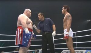 Read more about the article Butterbean suffered embarrassing defeat to fighter 17.5 STONE lighter than him in disastrous MMA debut