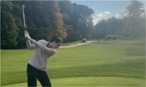 Read more about the article Caitlin Clark shares TikTok video nearly sinking hole-in-one on her first try