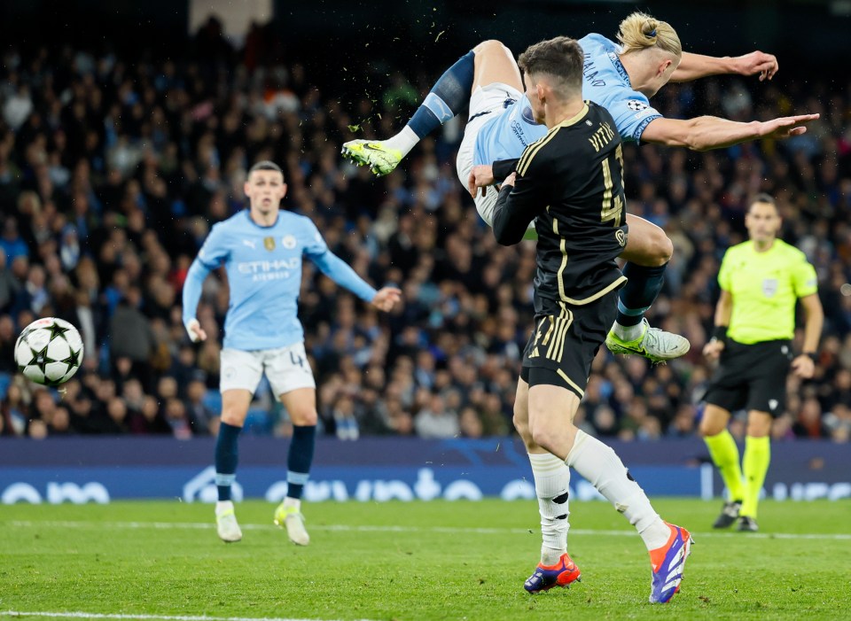 You are currently viewing Outrageous Erling Haaland goal left one Man City teammate visibly shaken and another ‘speechless’