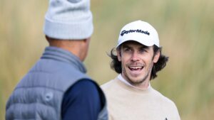 Read more about the article WATCH: Dog steals Gareth Bale’s ball on green at Dunhill Links