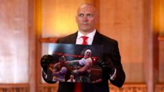 Read more about the article Usyk asks Fury to sign photo of him being punched in face