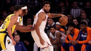 Read more about the article Knicks beat Pacers for season’s first win as Karl-Anthony Towns clicks, starting five scores in double figures