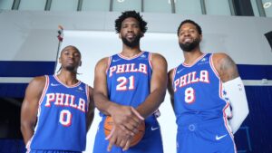 Read more about the article Joel Embiid, Paul George out for Philadelphia season opener Wednesday