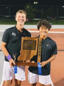 Read more about the article Bloomington South tennis’ Josh Sang, Connor Couch bring out ‘beast’ in each other