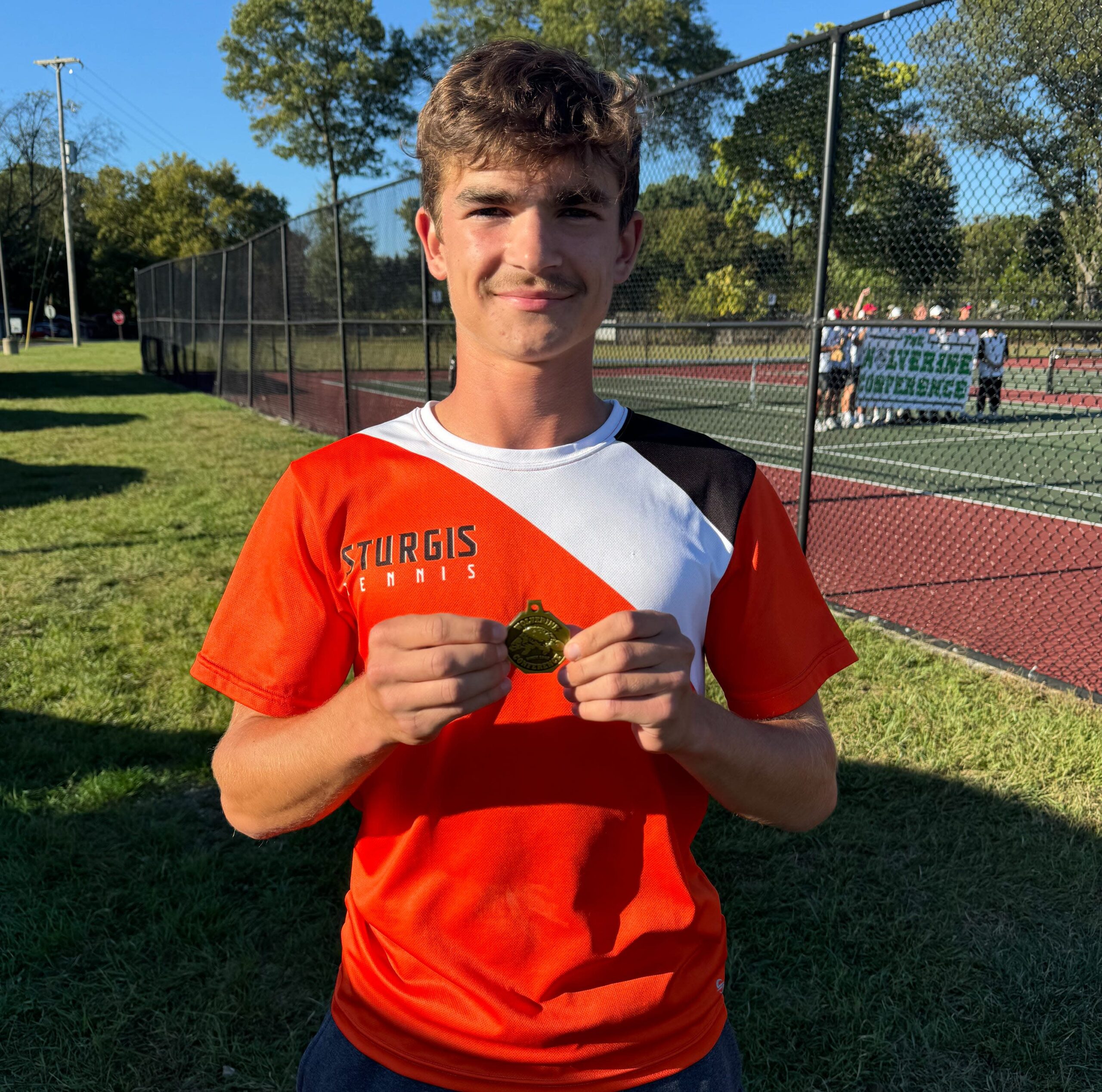 You are currently viewing George Ebert wins first singles conference title for Sturgis