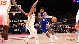 Read more about the article 3 observations after Paul George exits with left knee injury in Sixers’ preseason win