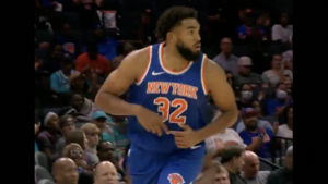 Read more about the article SEE IT: Karl-Anthony Towns in action during Knicks’ preseason opener