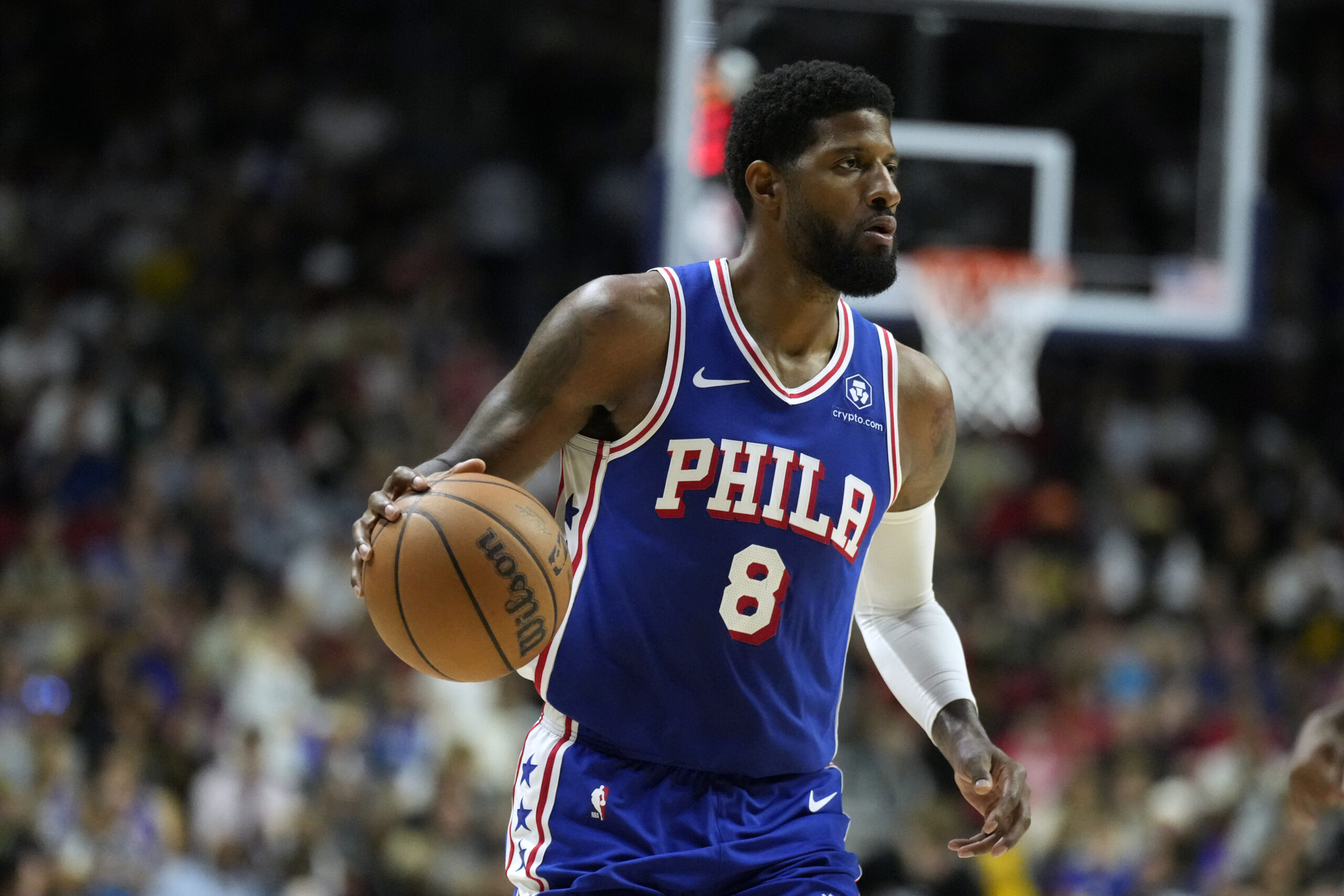 You are currently viewing Paul George’s knee ‘checks out OK’ as 76ers wait for further imaging, per head coach Nick Nurse