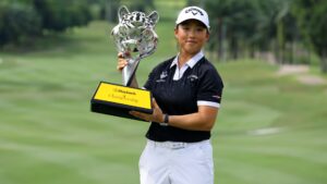 Read more about the article Ruoning Yin wins third LPGA title of season as Jeeno Thitikul falls short again in Malaysia